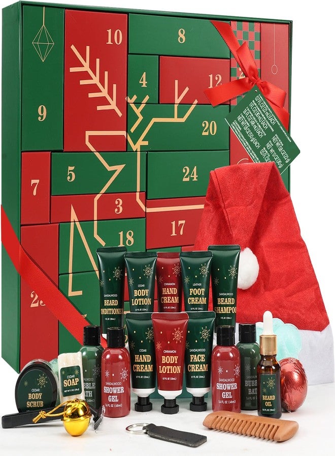 Rinse & Robust Advent Beauty Calendar for Adults 2025 Rinse & Robust Beard Care Kit Christmas Gifts for Men Skincare Beauty Advent Calendar for Men Christmas 24 Days Countdown Calendar Beard Care Grooming - Image 1